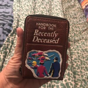 Loungefly Beetlejuice Handbook for the Recently Deceased accordion wallet